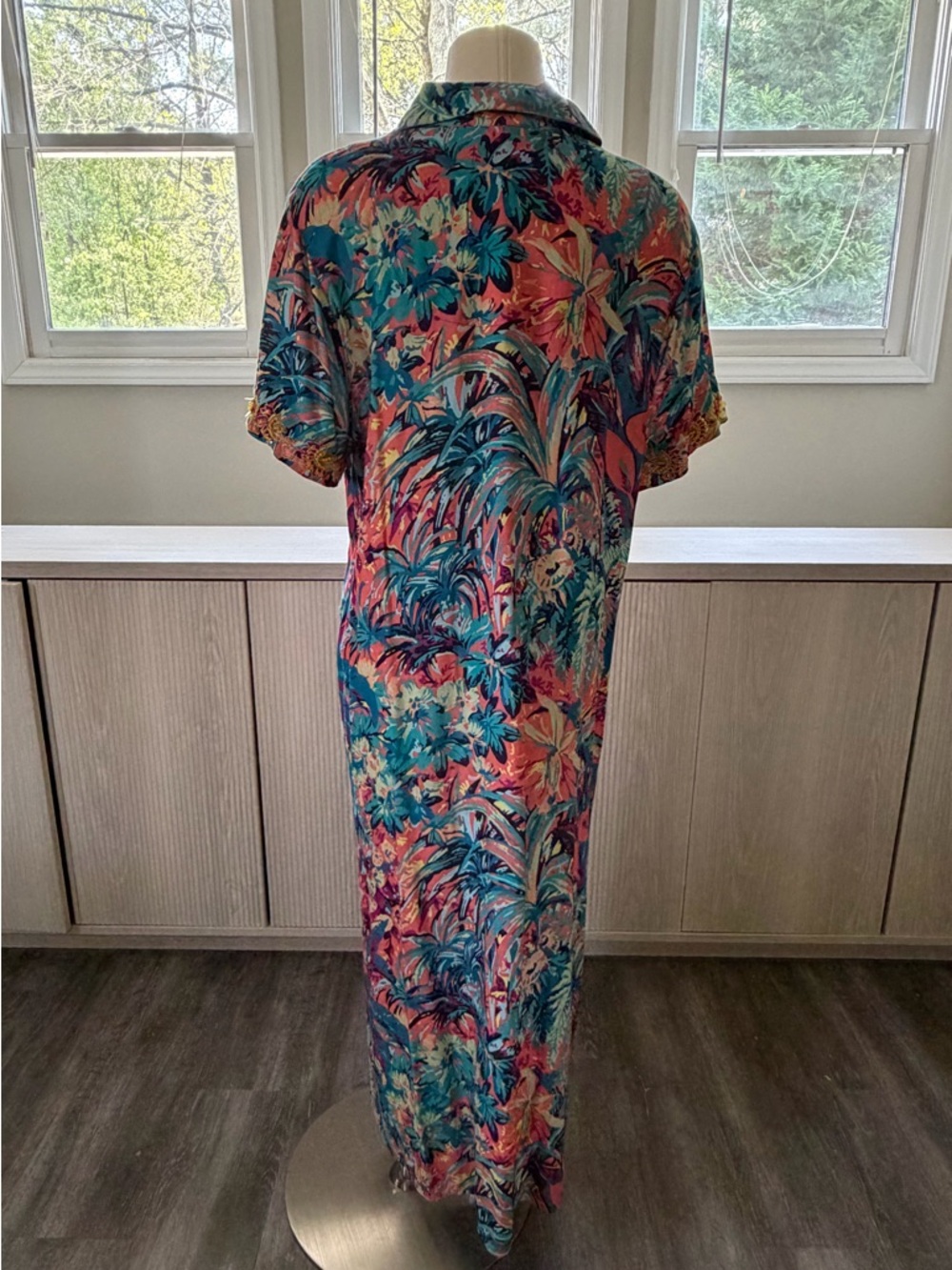Soft Surroundings Florence Dress - Maxi, Tropicana Multi, Resortwear, Beaded - Picture 7 of 10